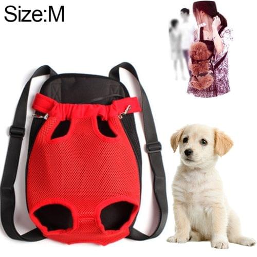 Front Pet Carrier Dog Backpack Bag, Size：M