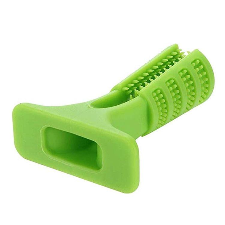 Rubber Molar Stick Toothbrush for Dogs, Size: S(Green)
