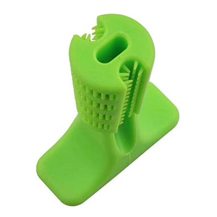 Rubber Molar Stick Toothbrush for Dogs, Size: S(Green)