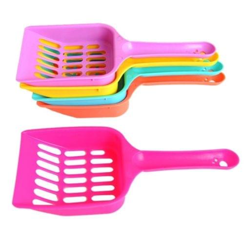 3 PCS Cat Litter Shovel Pet Cleanning Tool Plastic Scoop Cat Sand Cleaning Products(Random Color)