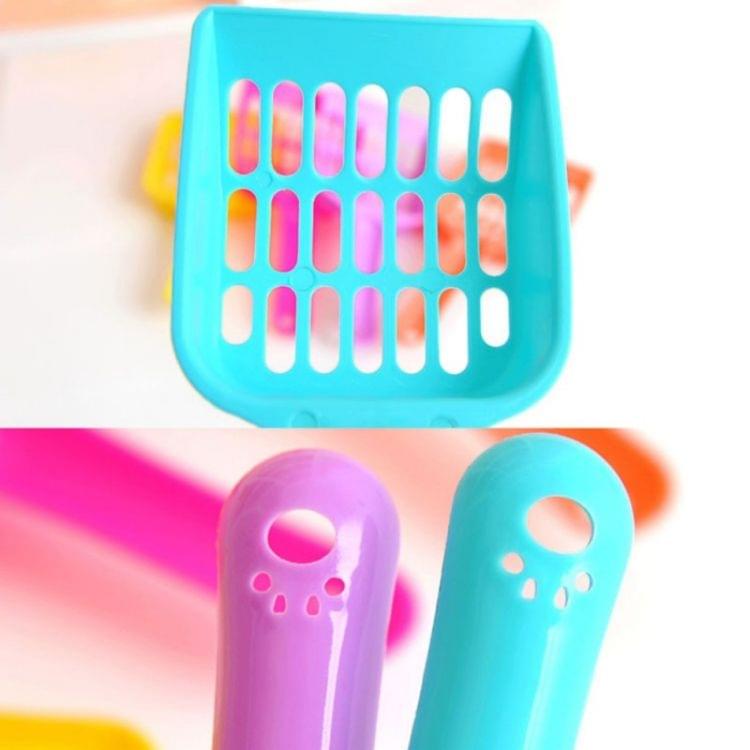 3 PCS Cat Litter Shovel Pet Cleanning Tool Plastic Scoop Cat Sand Cleaning Products(Random Color)