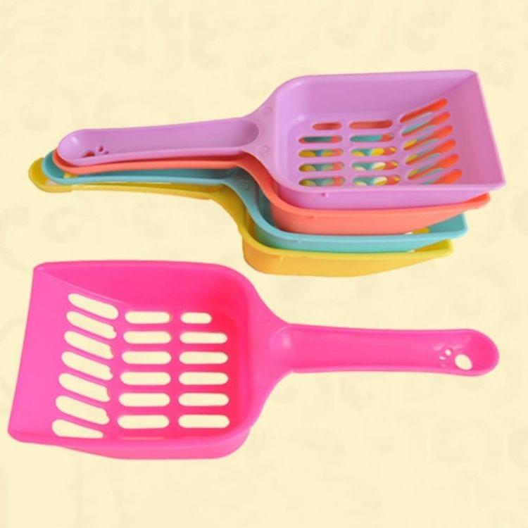 3 PCS Cat Litter Shovel Pet Cleanning Tool Plastic Scoop Cat Sand Cleaning Products(Random Color)