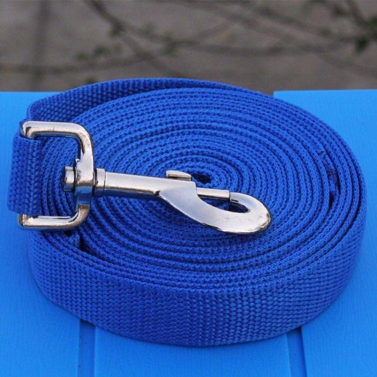 Outdoor Safety Training Dog Chain Pet Collar Dog Leash, Size:3mx2.5cm(Blue)