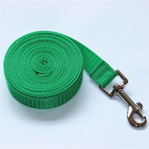 Outdoor Safety Training Dog Chain Pet Collar Dog Leash, Size:6mx2.5cm(Green)
