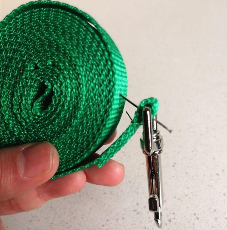Outdoor Safety Training Dog Chain Pet Collar Dog Leash, Size:6mx2.5cm(Green)
