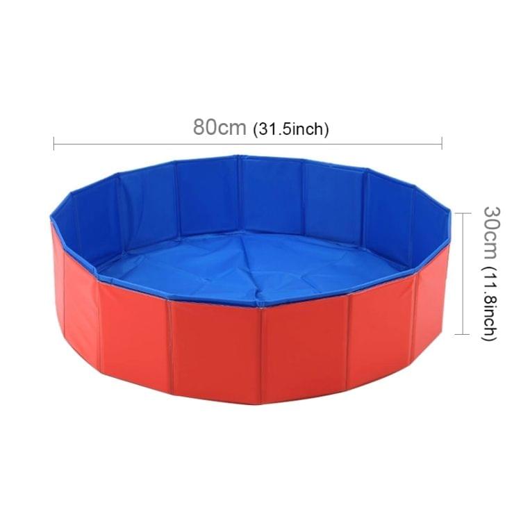 Pet Products Foldable Large Swimming Pool Bathtub for Dog and Cat Teddy,Diameter:80cm High:30cm