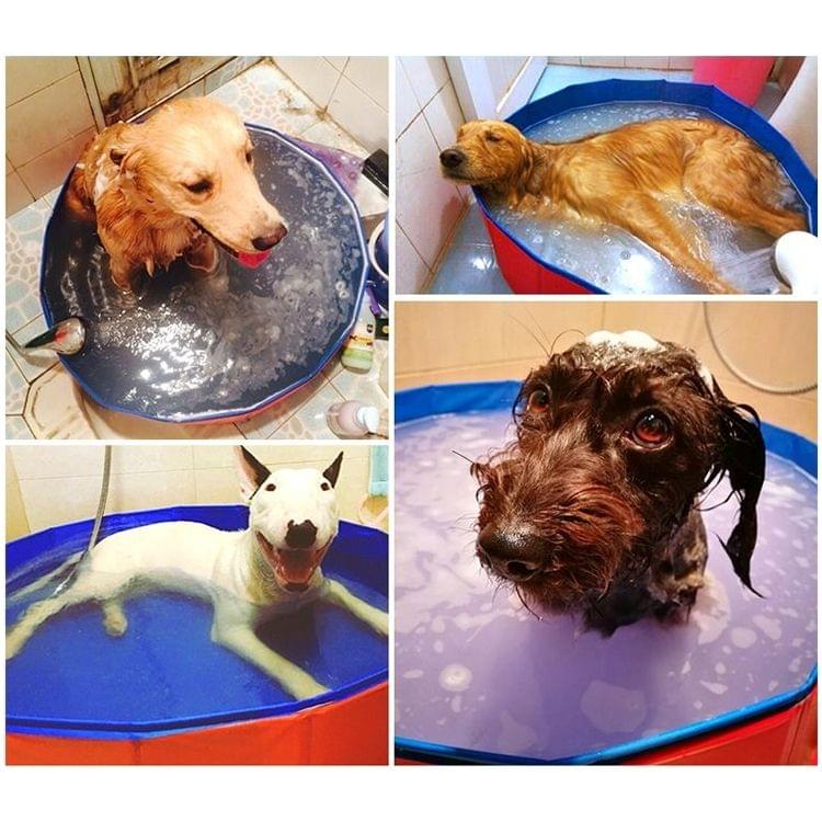 Pet Products Foldable Large Swimming Pool Bathtub for Dog and Cat Teddy,Diameter:80cm High:30cm