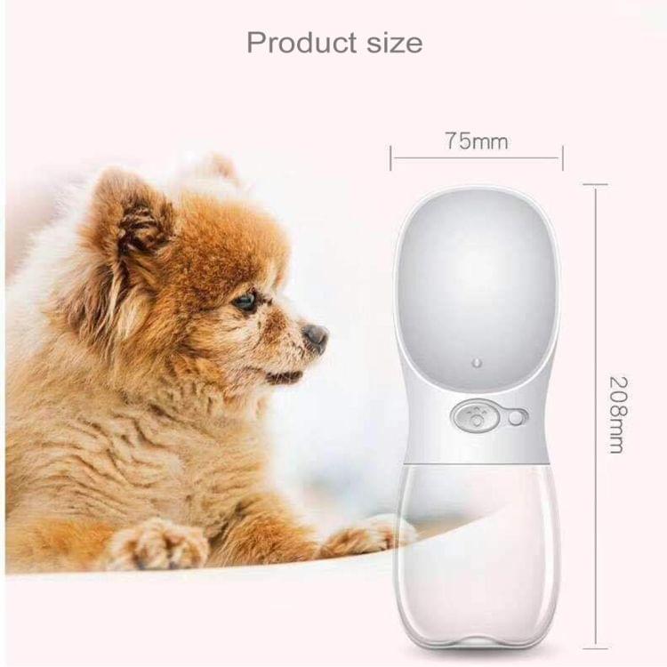 Outdoor Travel Portable Pet Drinking Water Cup Water Feeder, Capacity: 350ml (White)
