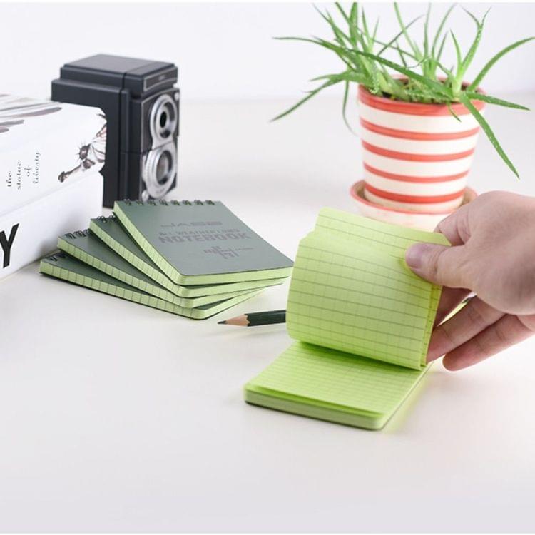 Foreign Language Learning Coil Book Green Waterproof Eye Protection Writing Paper Notebook