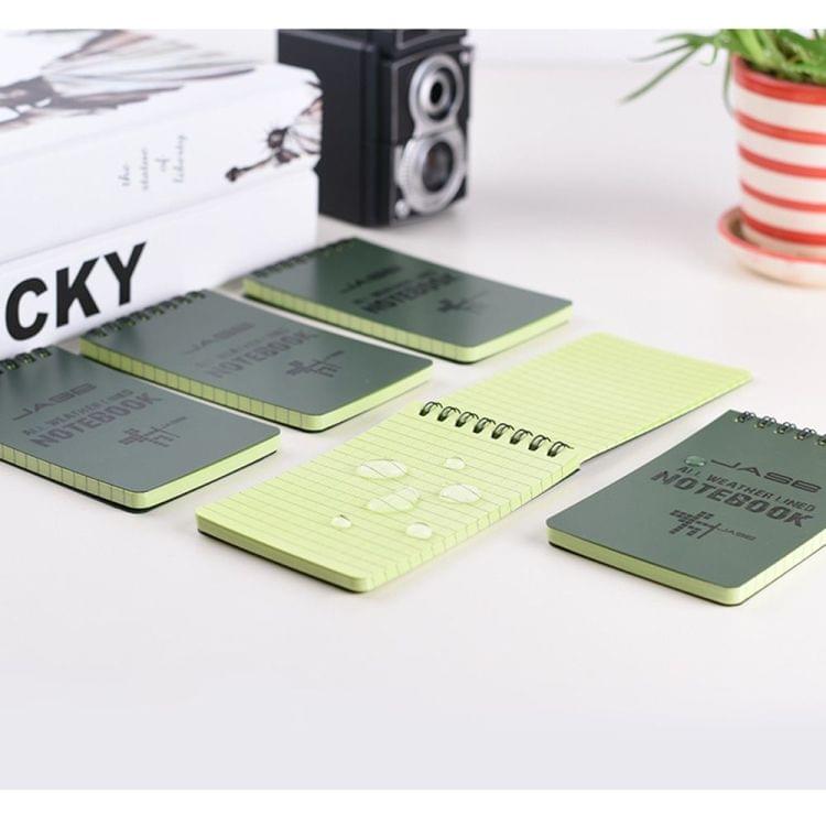 Foreign Language Learning Coil Book Green Waterproof Eye Protection Writing Paper Notebook