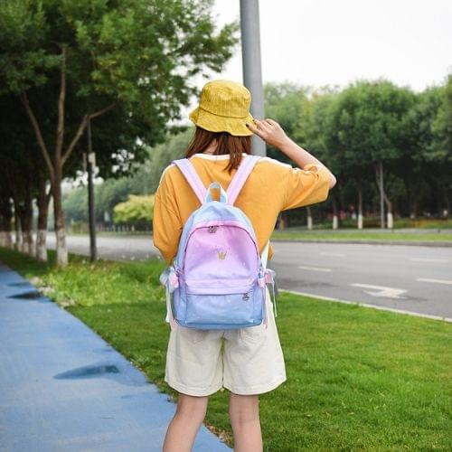 Cute Fresh Girl Student Shoulder Backpack Bag Handbag (Lake Blue)