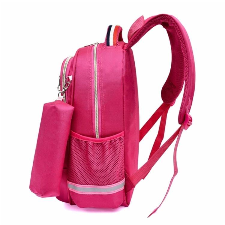 Lovely Double Shoulders School Bag Backpack Bag with Pen Bag (Blue)