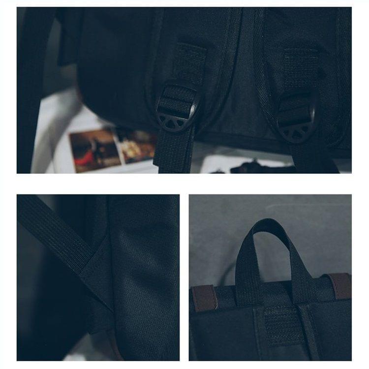 Vertical Retro Style Casual Double-shoulder Bag Messenger Bag (Blue)
