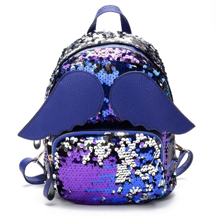 Brilliant Sequins Shoulder Bag Angel Wing Shape Bag(Silver)