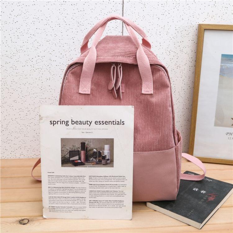 Casual Polyester Shoulder Bag Ladies Handbag (Pink)