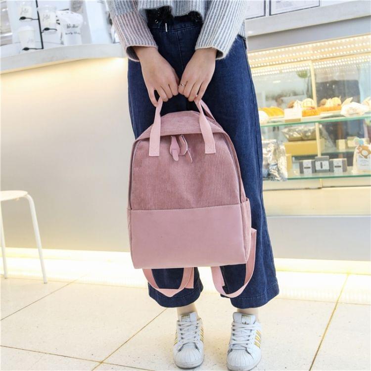 Casual Polyester Shoulder Bag Ladies Handbag (Pink)