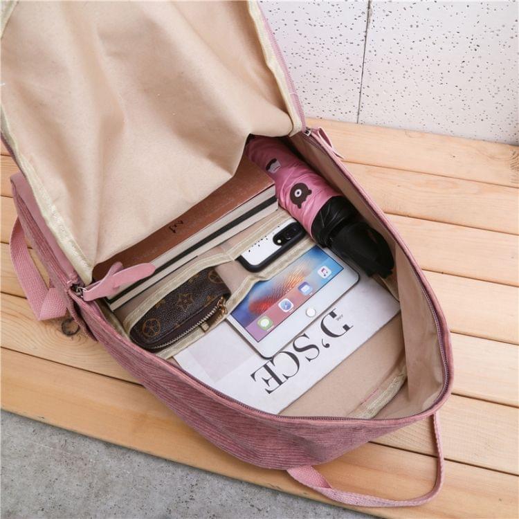Casual Polyester Shoulder Bag Ladies Handbag (Pink)