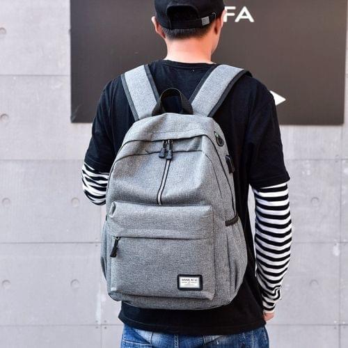 Fashion Retro Multi-purpose Backpack Simple Shoulder Bag Hand Bag (Grey)