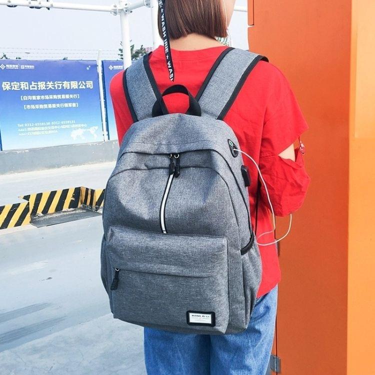 Fashion Retro Multi-purpose Backpack Simple Shoulder Bag Hand Bag (Grey)