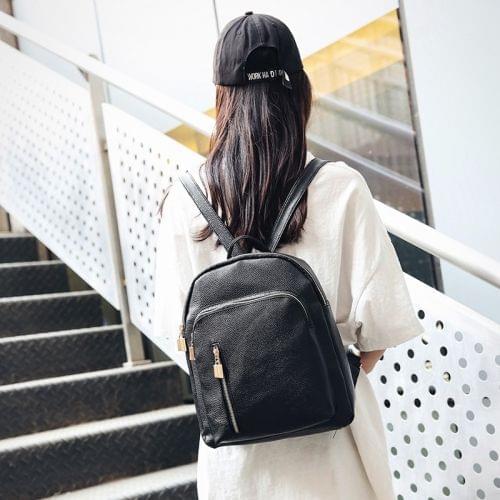 Multi-function Anti-theft Waterproof Casual Fashion Ladies Backpack Bag (Black)