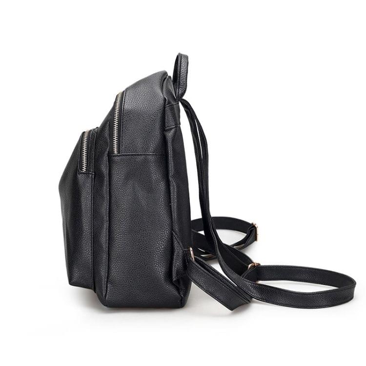 Multi-function Anti-theft Waterproof Casual Fashion Ladies Backpack Bag (Black)