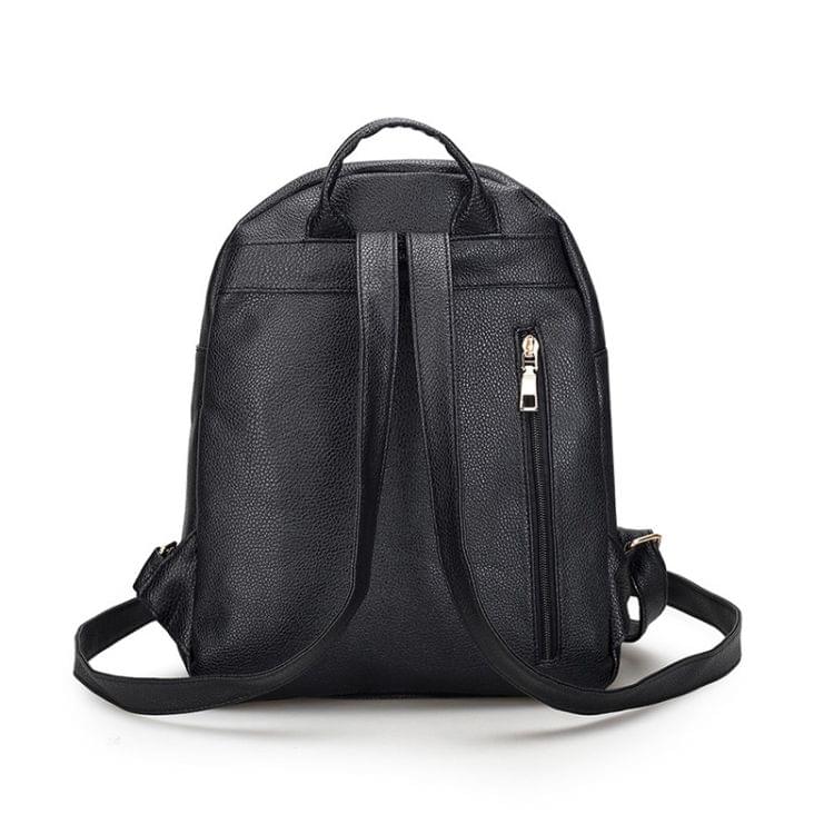 Multi-function Anti-theft Waterproof Casual Fashion Ladies Backpack Bag (Black)