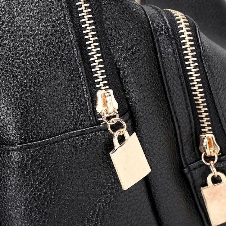 Multi-function Anti-theft Waterproof Casual Fashion Ladies Backpack Bag (Black)