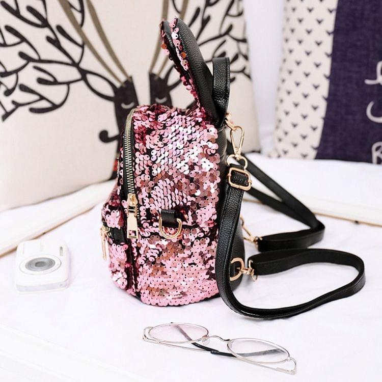 Sequins Shoulder Bag Student Children School Bag(Multicolour)