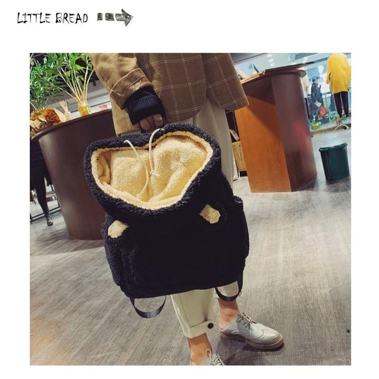 Plush Cute Bear Handbag Double Shoulder Bag Girl Backpack