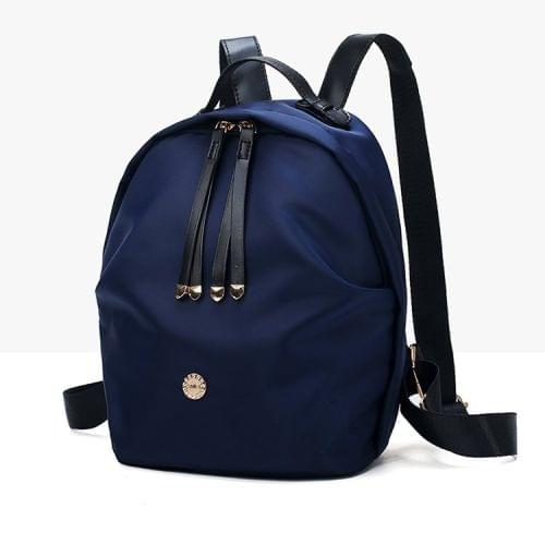 Leisure Fashion Waterproof Oxford Cloth Double Shoulders Bag (Blue)