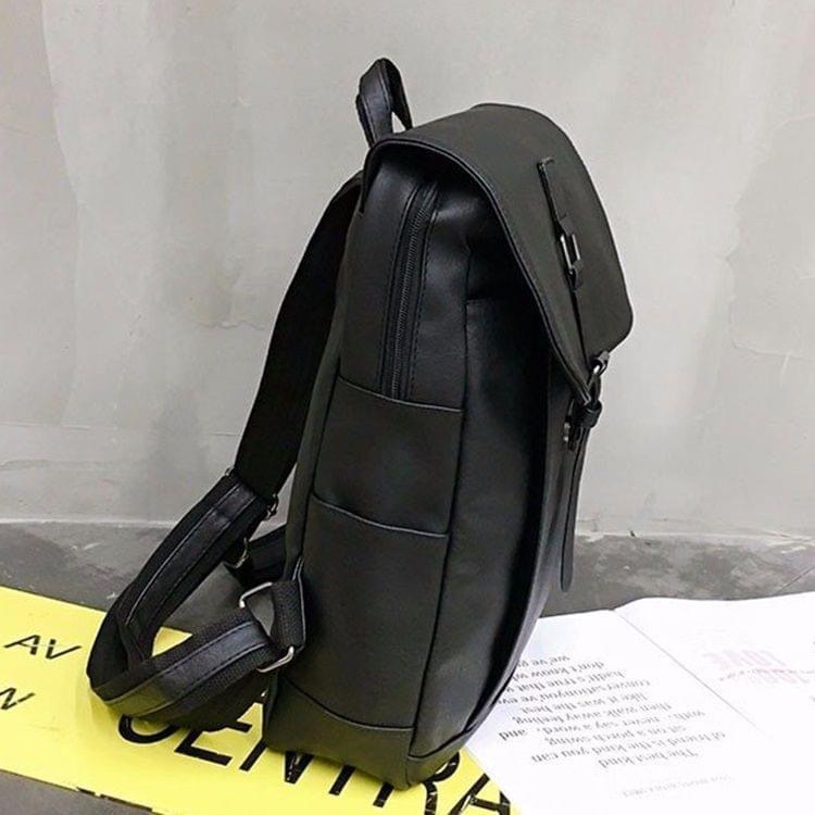 Solid Color Retro PU Leather Double-shoulder Bag Messenger Bag for Men (Khaki)