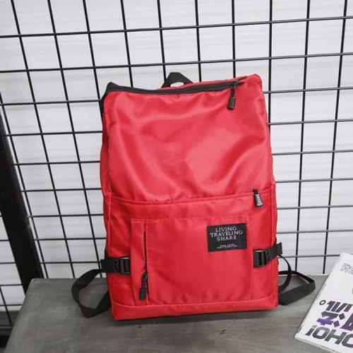 Leisure Fashion Nylon Backpack Handbag(Red)