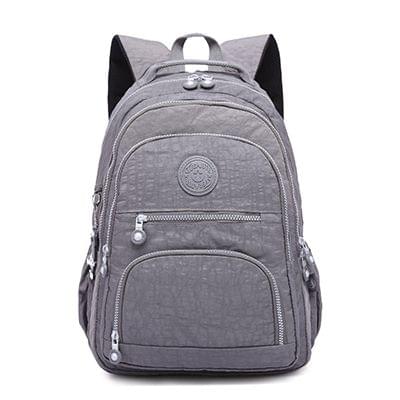 Backpacks School Backpack for Teenage Girls Female Laptop Bagpack Travel Bag, Size:27X13X37cm(Gray)
