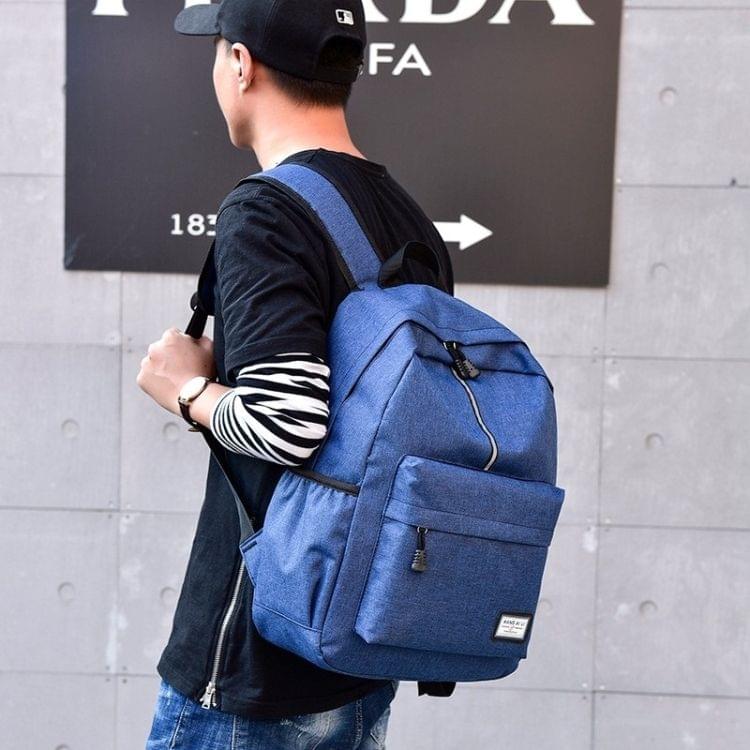 Fashion Retro Multi-purpose Backpack Simple Shoulder Bag Hand Bag (Blue)