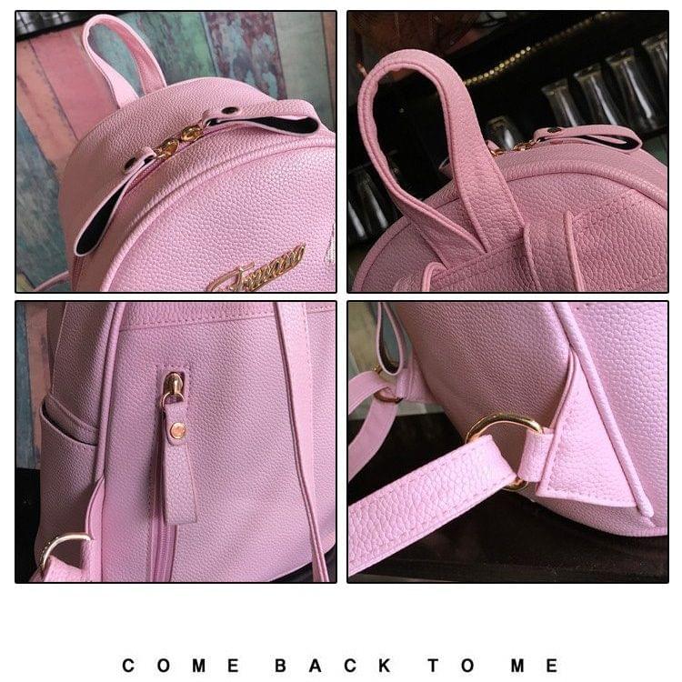 Cute Bag Girl Backpack Casual Handbag Shoulder Bag (Black)