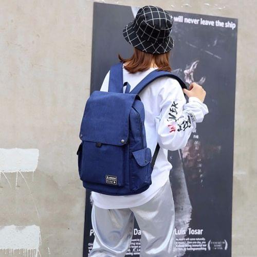 Leisure Fashion PVC Backpack Handbag(Blue)