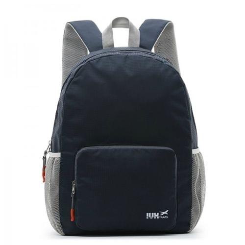 Foldable Lightweight Backpack Outdoor Travel Men and Women Bag (Navy Blue)