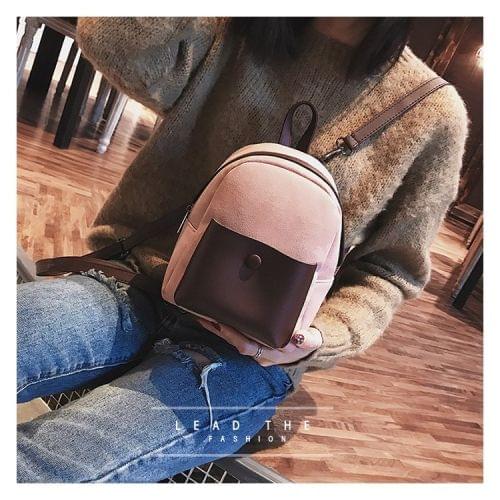 Leisure Fashion PU Double-shoulder Bag Messenger Bag (Pink)