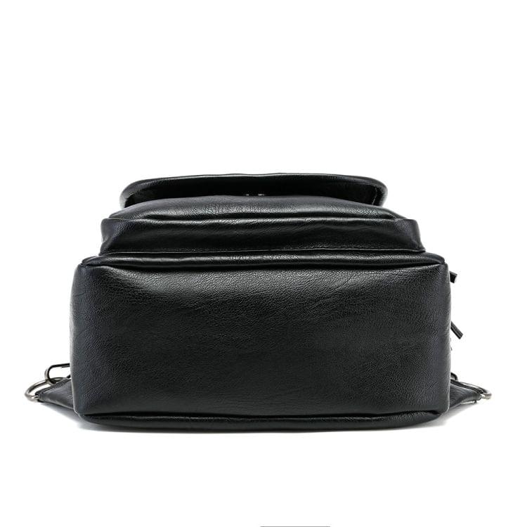 Multifunctional PU Backpack Women's Shoulder Bag (Red Pattern)