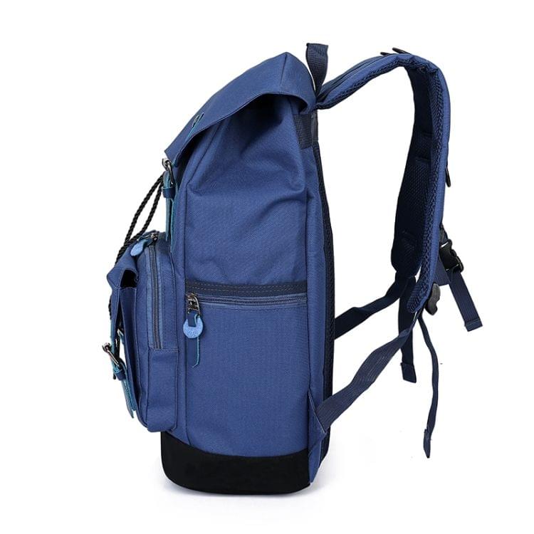 High Capacity Leisure Fashion Double Shoulders Bag Backpack(Black)