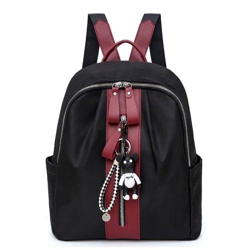 School Backpack Casual Handbag Shoulder Bag (Wine Red)