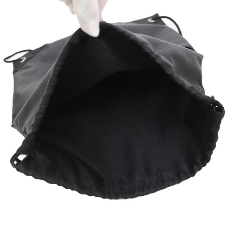 Drawstring Nylon Double Shoulders Sports Backpack Bag (Grey)