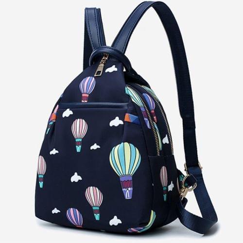 Leisure Fashion Waterproof Oxford Cloth Double Shoulders Bag (Sapphire Blue)