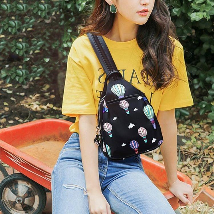 Leisure Fashion Waterproof Oxford Cloth Double Shoulders Bag (Sapphire Blue)