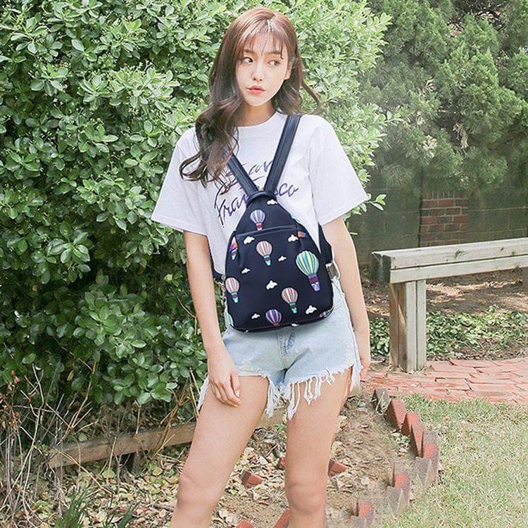 Leisure Fashion Waterproof Oxford Cloth Double Shoulders Bag (Sapphire Blue)