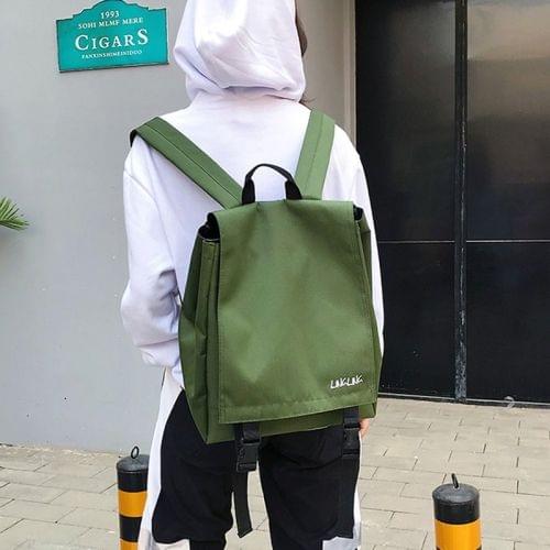 Fashion Multi-function Oxford Double Shoulders Bag Handbag Backpack School Bag (Green)