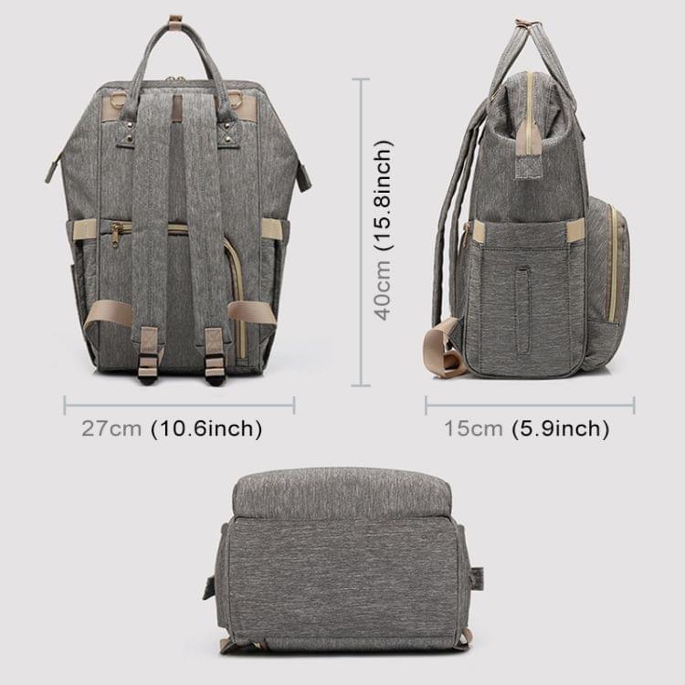 Multi-functional Double Shoulder Bag Handbag Waterproof Oxford Cloth Backpack, Capacity: 16L (Light Grey)
