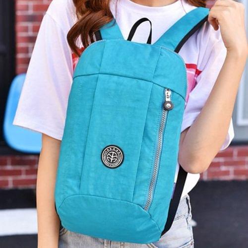 Leisure Fashion Nylon Waterproof Double Shoulders Bag(Sky Blue)