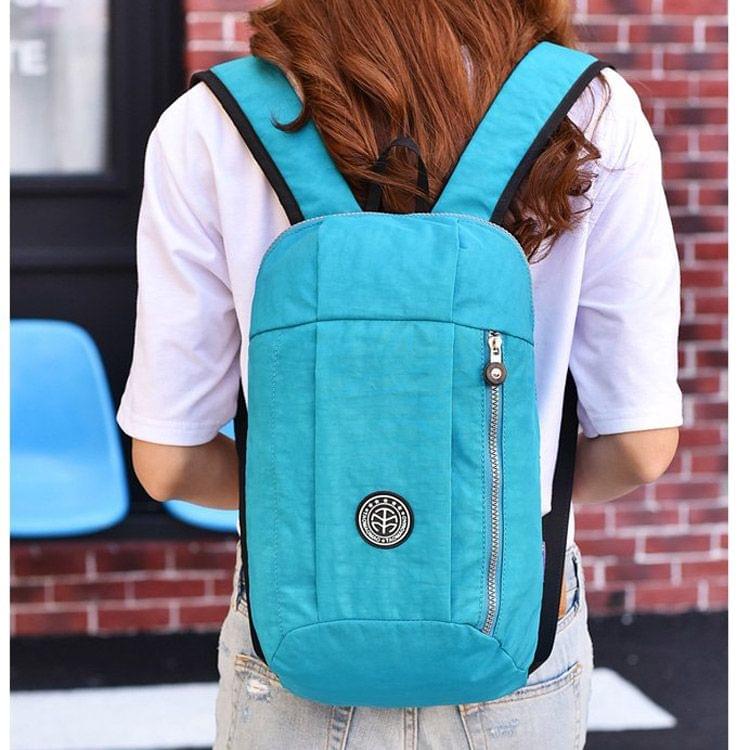 Leisure Fashion Nylon Waterproof Double Shoulders Bag(Sky Blue)