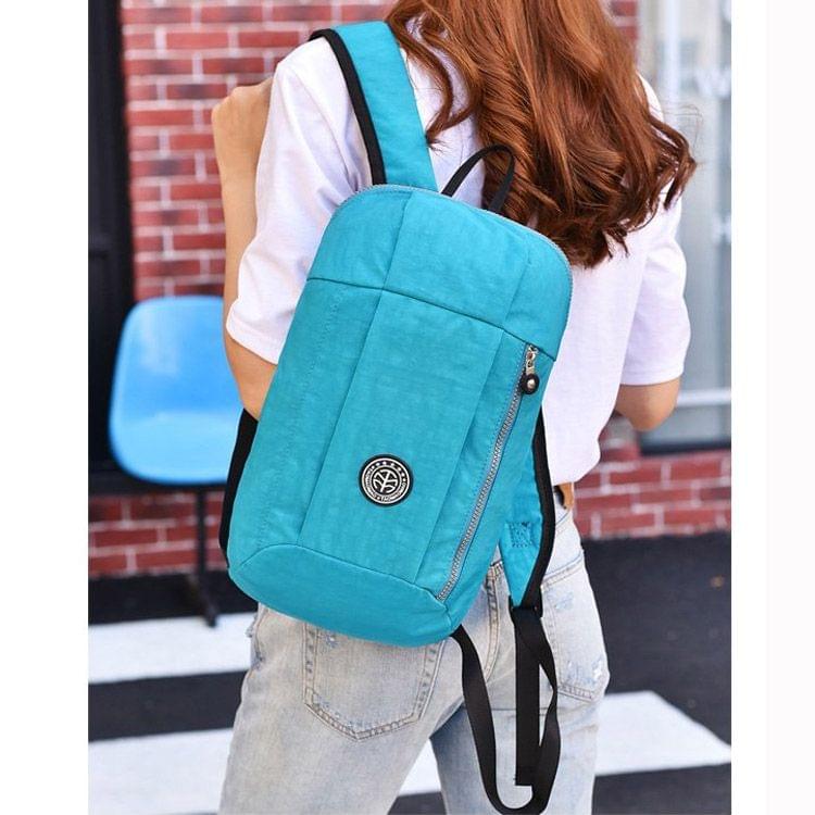 Leisure Fashion Nylon Waterproof Double Shoulders Bag(Sky Blue)